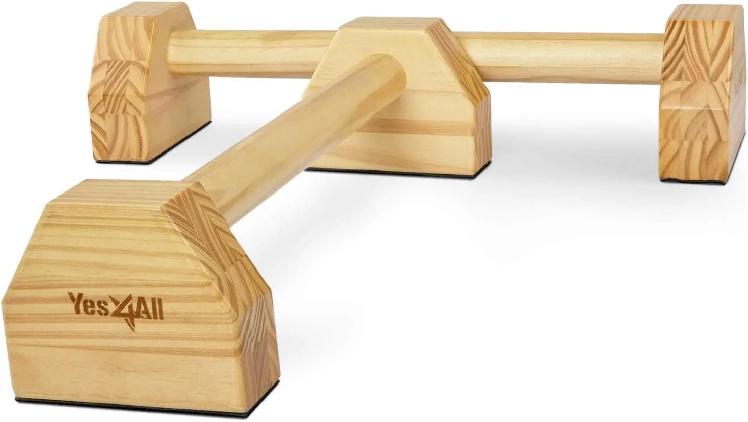 Steel/Solid Wood Parallettes